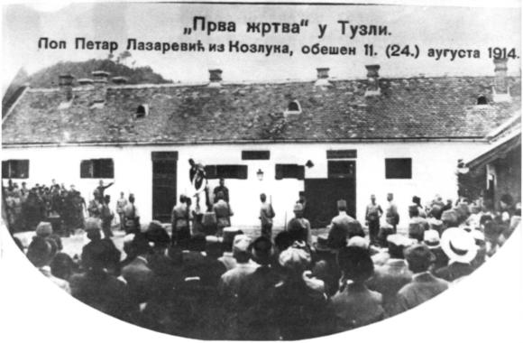 Vjesanje prote Petra Lazarevica iz Kozluka